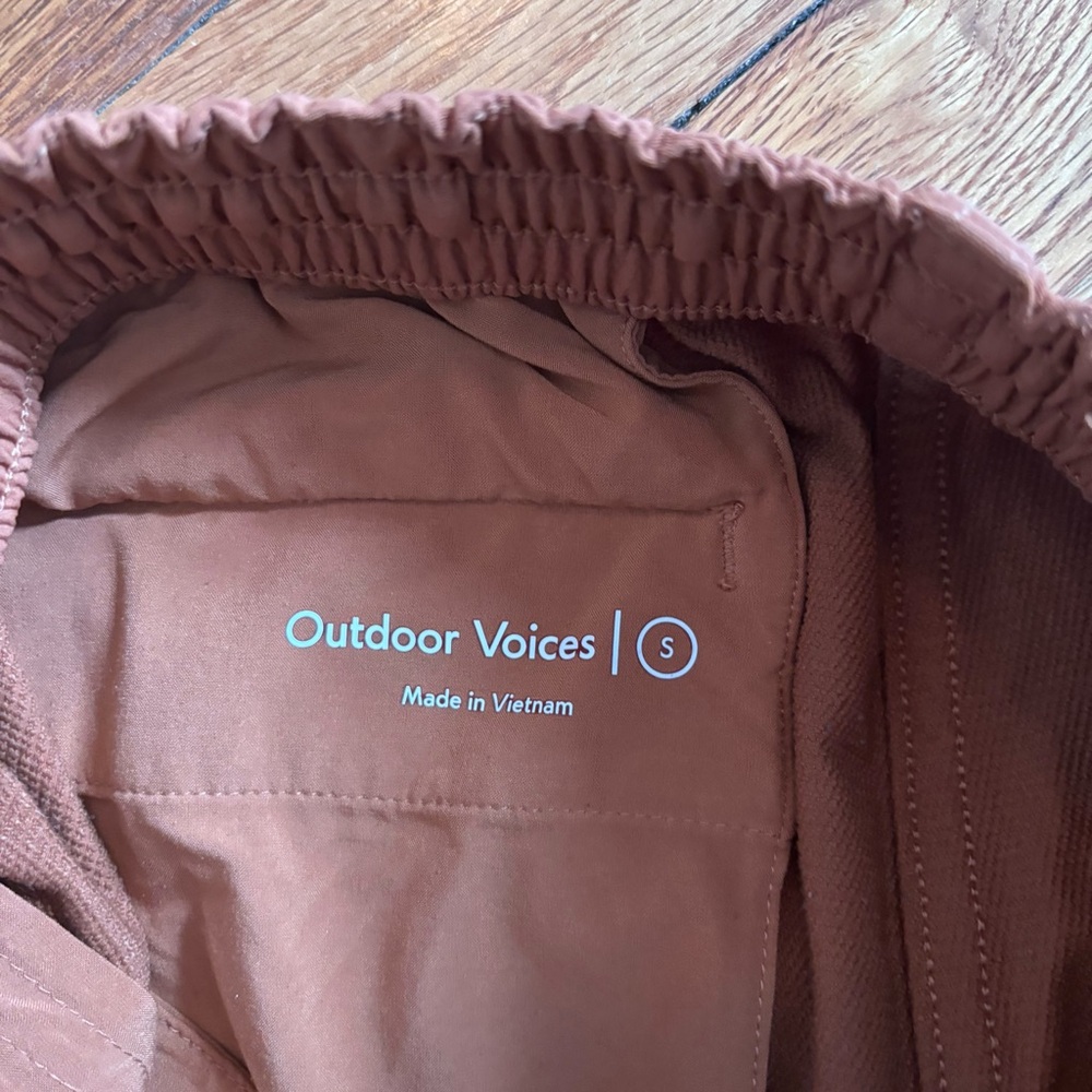 outdoor voices - rectrek pant athletic bottoms outdoor crop zip pockets orange - Picture 7 of 7